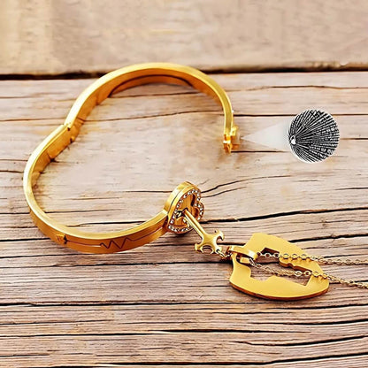 SET AMOR ETERNO CON JOYERO: COLLAR + PULSERA CON PROYECCIÓN “TE AMO”