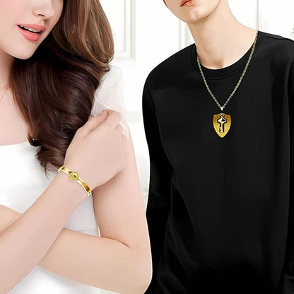 SET AMOR ETERNO CON JOYERO: COLLAR + PULSERA CON PROYECCIÓN “TE AMO”