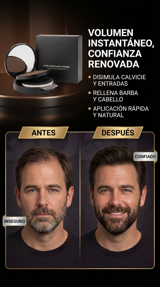 FIBRA™ INSTANT HAIR VOLUME/POLVO COSMÉTICO DE CAMUFLAJE PARA CABELLO Y BARBA CON ACABADO NATURAL