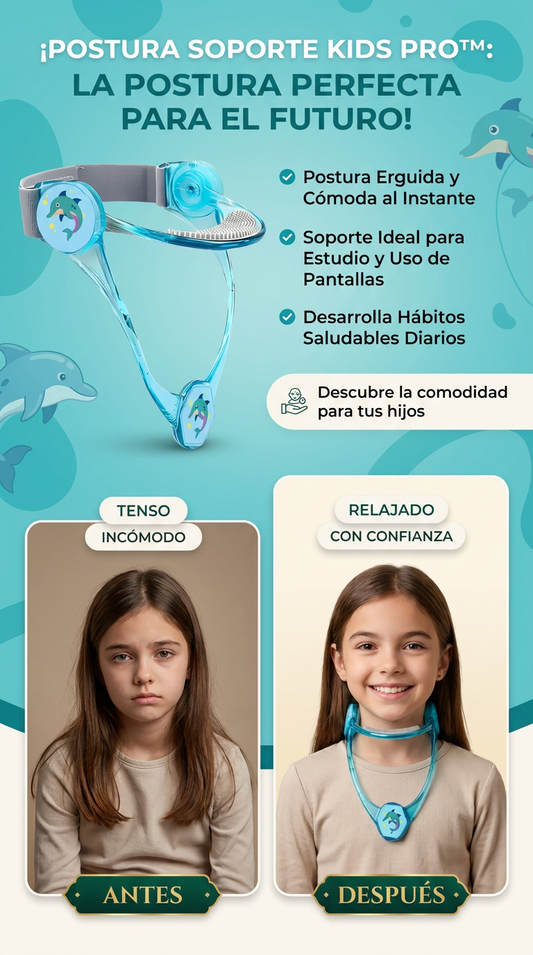 Postura soporte Kids Pro™ -Ideal para niños durante estudio y uso de pantallas